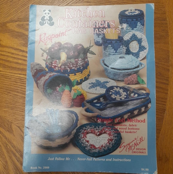 (Free With Purchase) Kitchen Containers Rag Baskets Book Suzanne McNeill - Picture 1 of 1